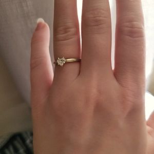 Size 6 Genuine Engagement Ring